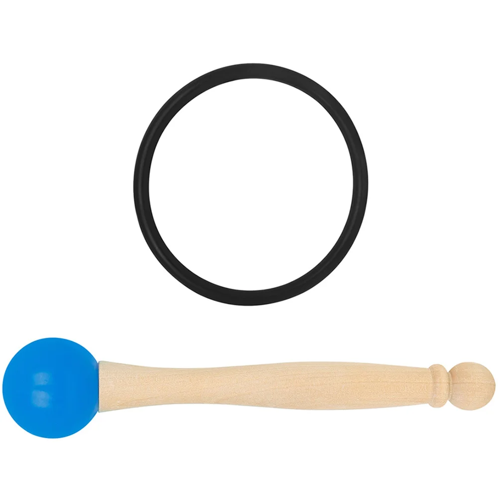 

1 set 1 Set Crystal Singing Bowl Mallet Rubber Ring Wooden Handle Non-Slip For Sound Healing Music Performance Bowl Accessories