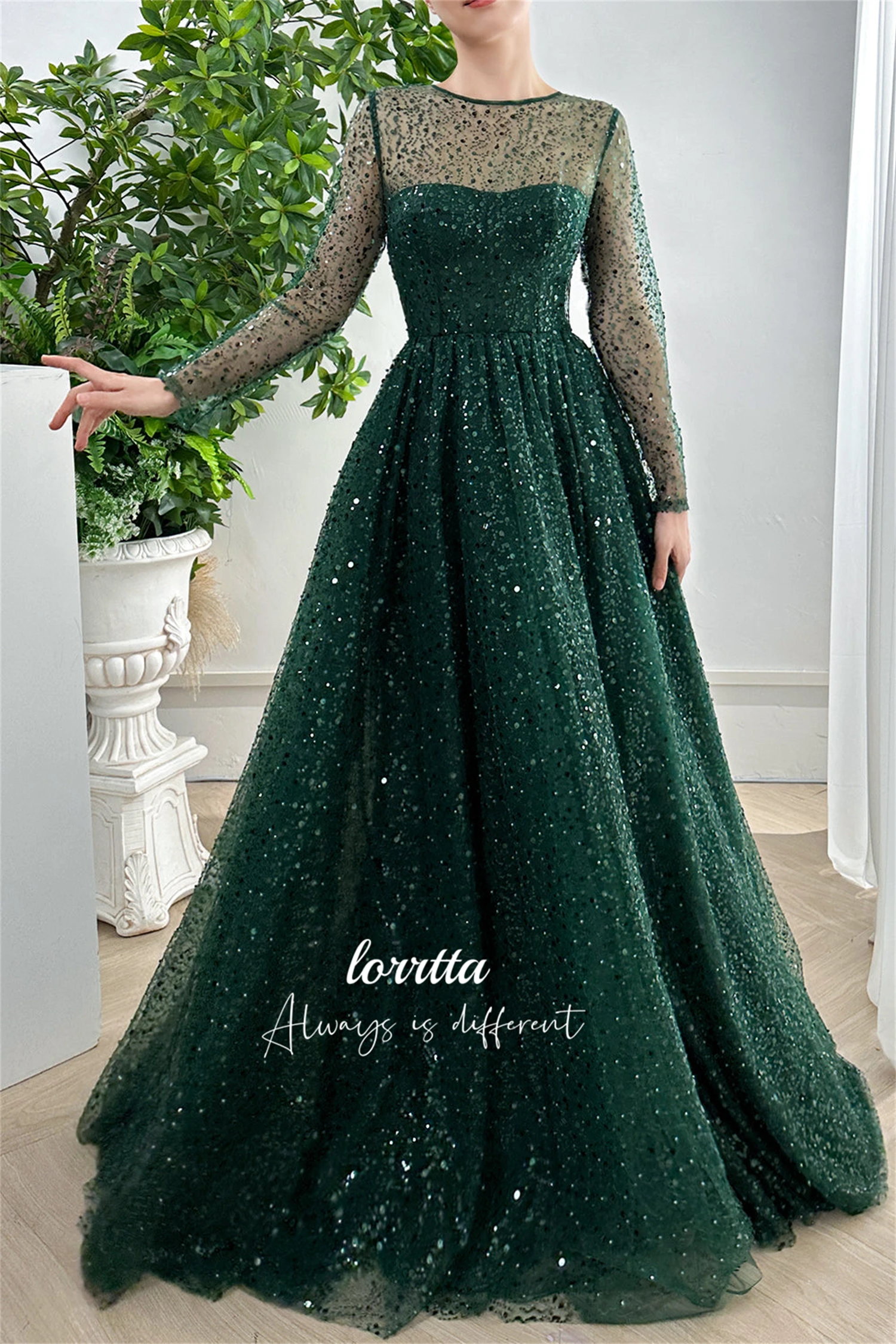 Lorrtta Grace-vestido Formal de noche con cuentas, tela bordada, vestidos de fiesta elegantes para mujer, Gala de graduación de boda de lujo