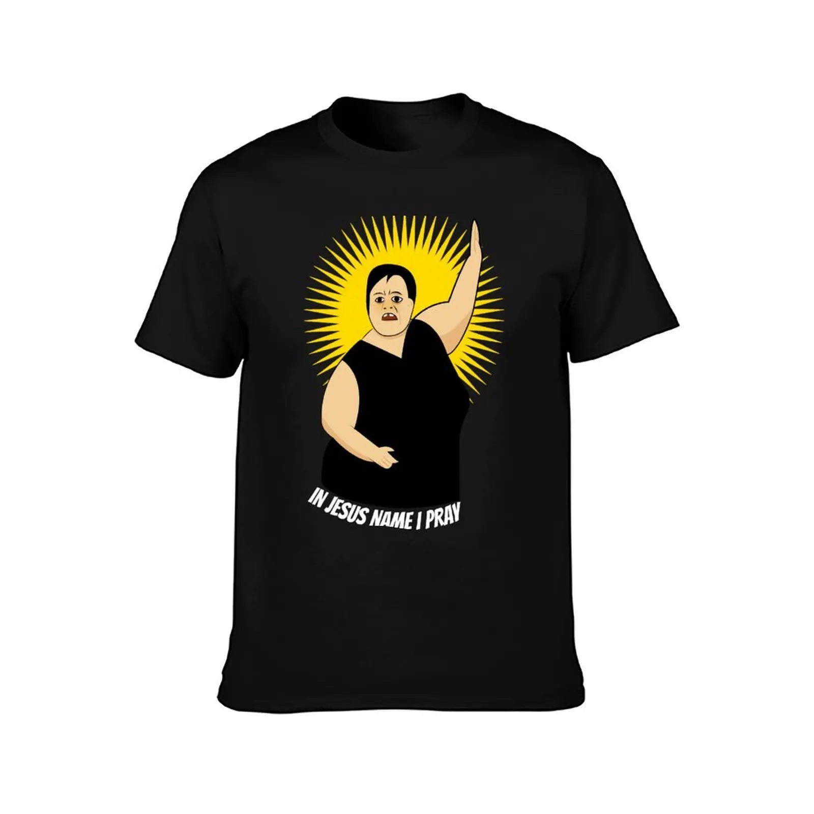 GOD WARRIOR: IN JESUS NAME I PRAY T-Shirt Festive Simple T-Shirt