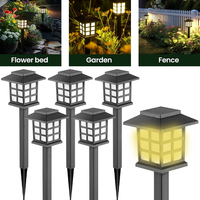 LED Solar Pathway Lawn Lights Outdoor IP65 Waterproof Solar Lamp Decoration for Garden Walkway Path Driveway Patio Yard & Lawn
