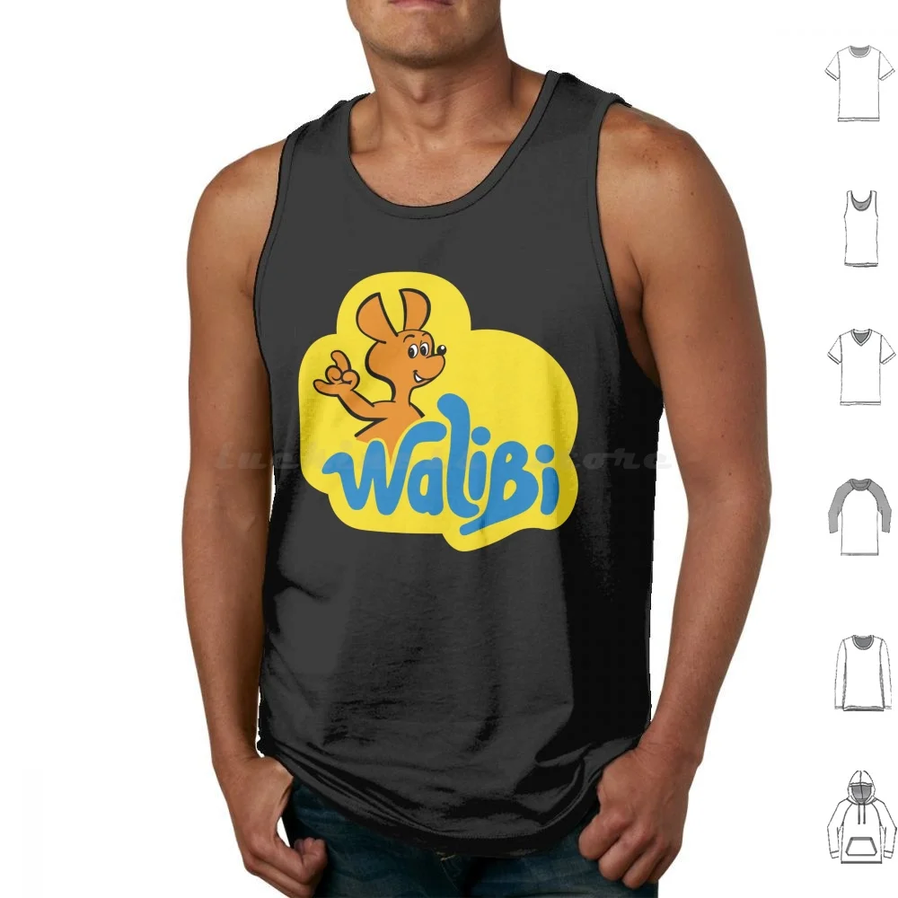 Walibi Flevo Tank Tops Print Cotton Walibi World Flevo Holland Nederland Belgium Belgie Rollercoaster Goliath