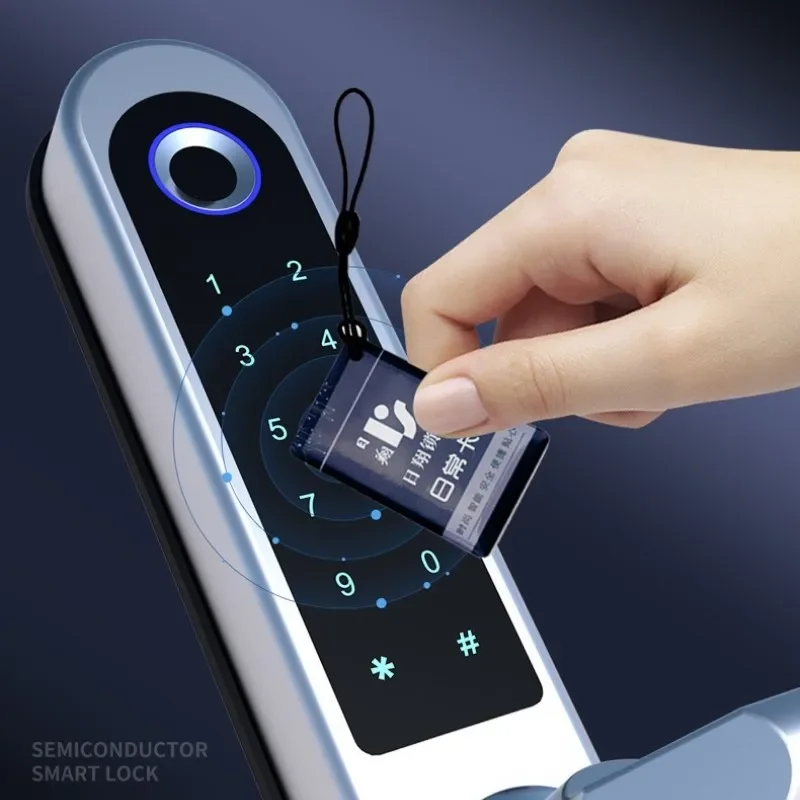 TTLock/Tuya Smart Door Lock Fingerprint Biometric Waterproof Digital Electronic Lock APP IC Card Password Aluminum Alloy Lock