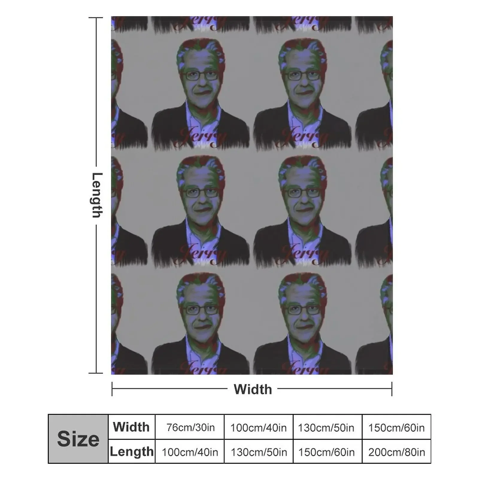 جيري سبرينغر رمي بطانية أريكة ثقيلة رمي المصممين بطانيات الشعر #6