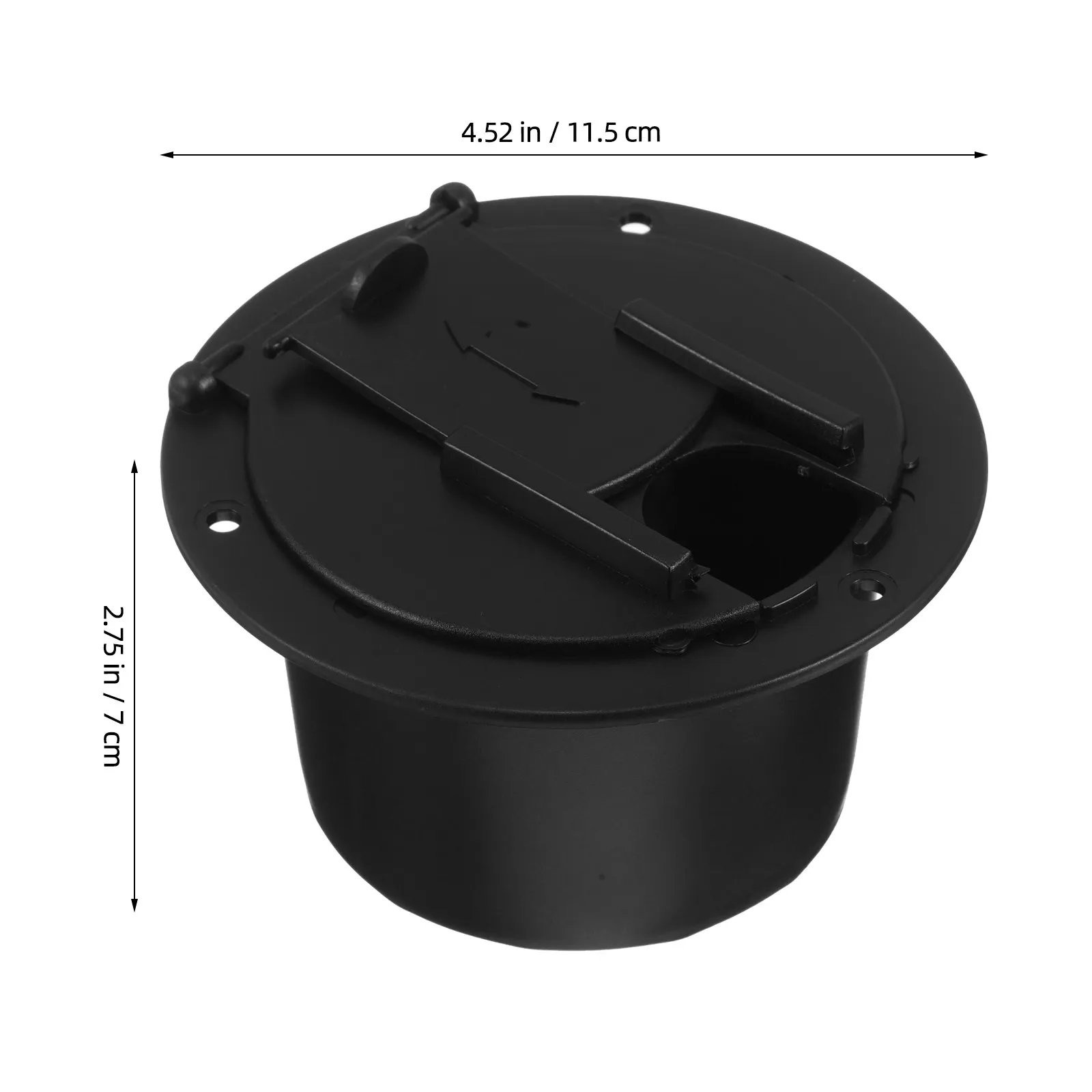 2Pcs Waterproof Round Cable Hatch Heavy Duty Plastic Marine Hardware Deck Gland Cable Entry Port Rv Boat Camper Trailer