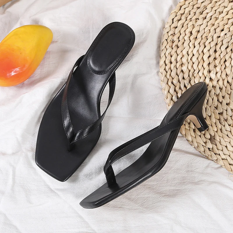 2026 Sommer Neuheiten: Damen Zehensteg-Sandalen – Bequeme Pantoletten mit niedrigem Absatz für Freizeit und Streetstyle – Detail 15