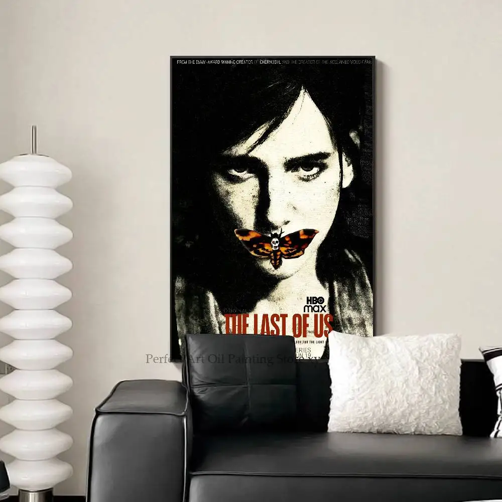ملصق لعبة فيلم The Last Of Us مطبوع عليه ورق غرفة المعيشة وغرفة النوم ومدخل البار والمطعم