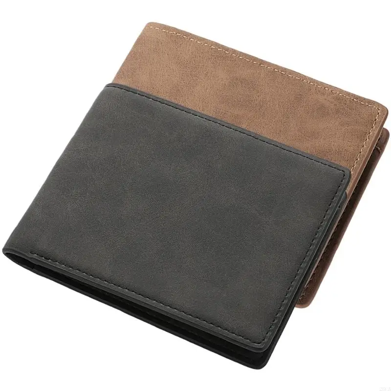 

Leather Wallet for Men Large Capacity Bifold Wallet Business Minimalist Purses 20CA