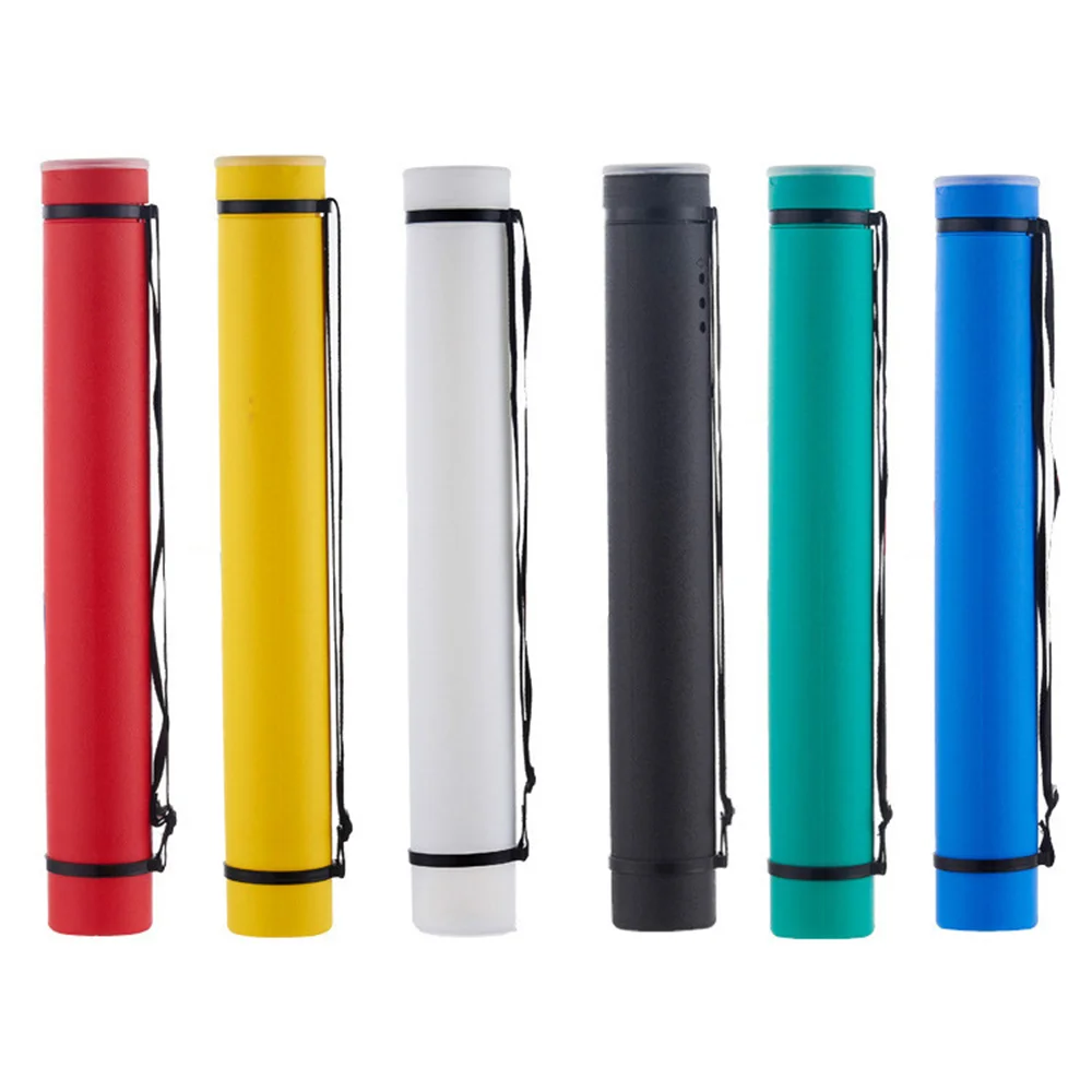 Plastic Storage Tube Waterproof Moisture-Proof Retractable Painting Tube Student Outdoor Sketching Paper Storage Tube Portable