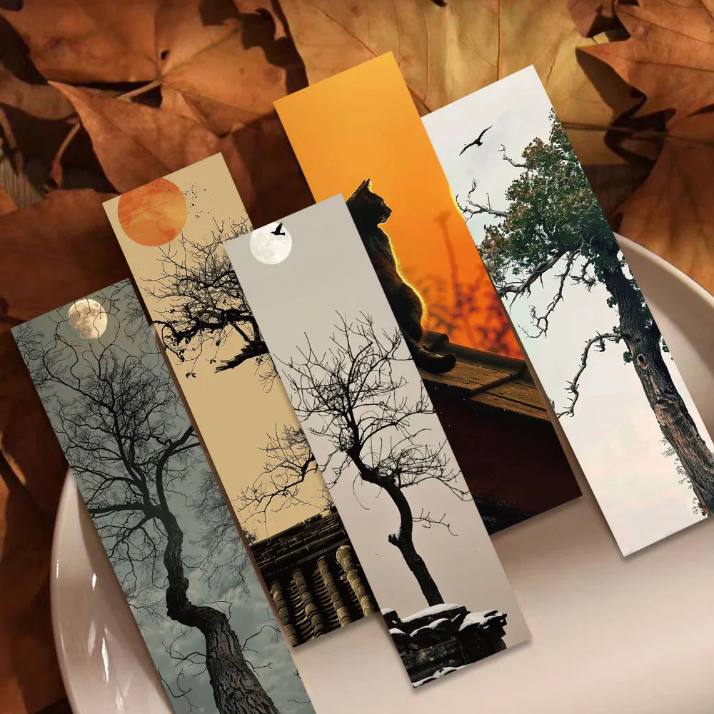 1pack/30PCS Withered Wood In Spring Bookmark Creative Artistic Decoration Reading Book Page Marker Card Niche Student Gift