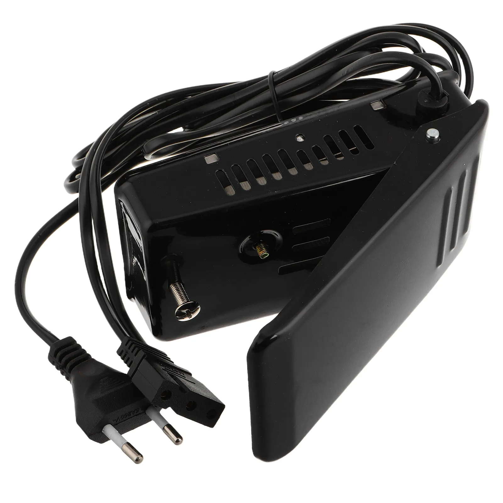

Foot Pedal for Home Sewing Machine 3 Hole Black Iron Replacement Control Pedal Easy Install Compatible with Singer Models Power