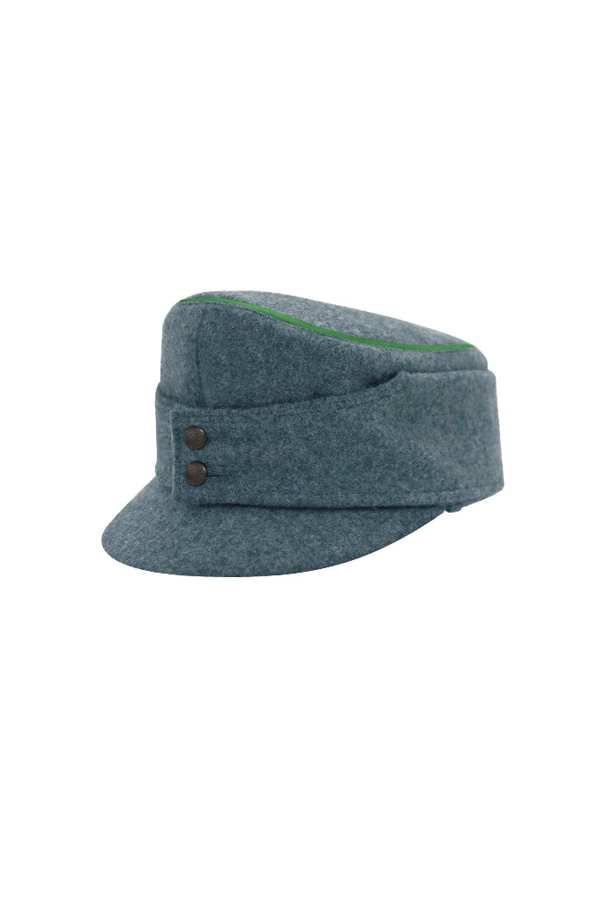 

GHFA-012-SCP WWII German Schutzpolizei Gebirgsjager Bergmütze Wool Field Cap Piped