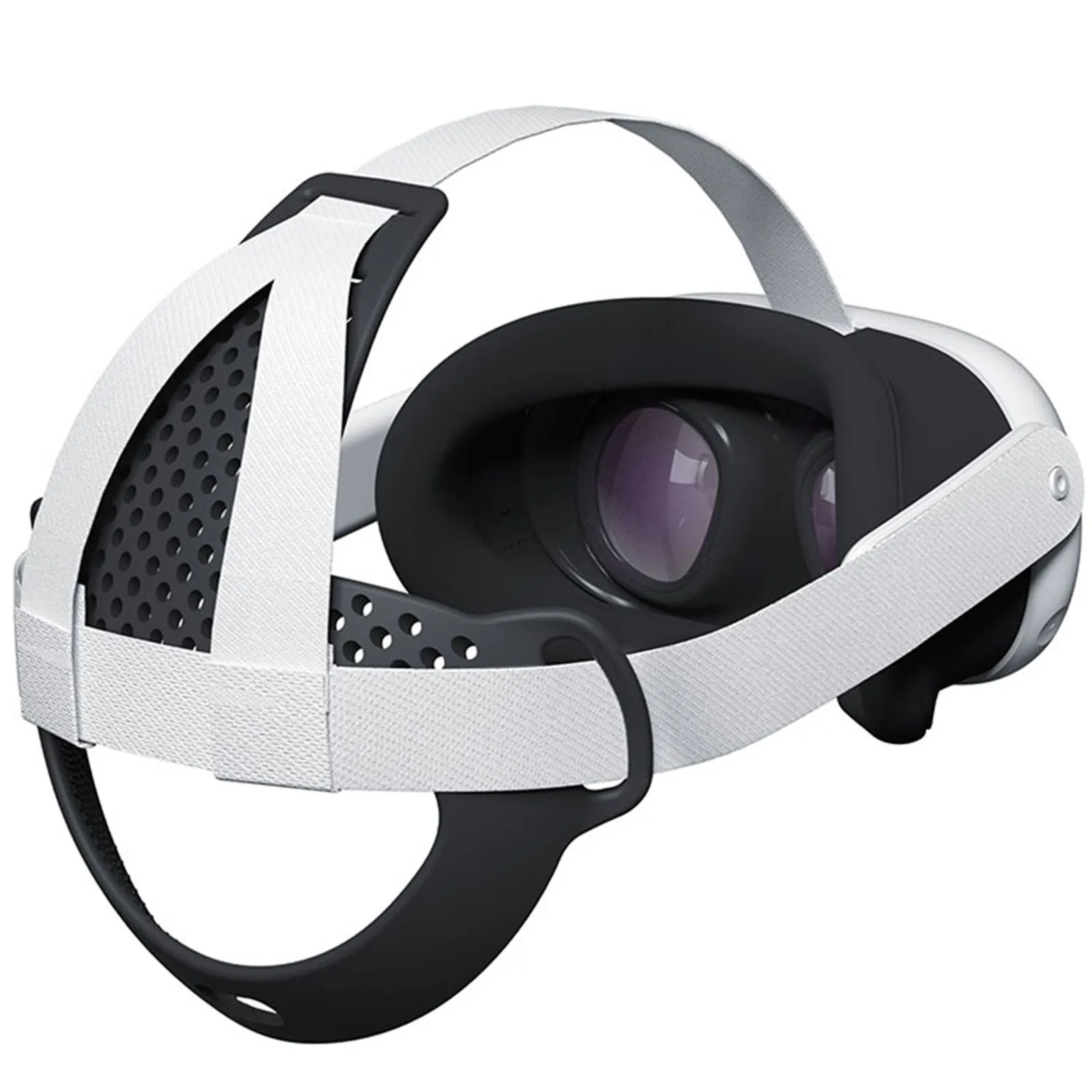 For Meta Quest 3 Vr Tpu Auxiliary Headband Vr Breathable Plaid Head Pad
