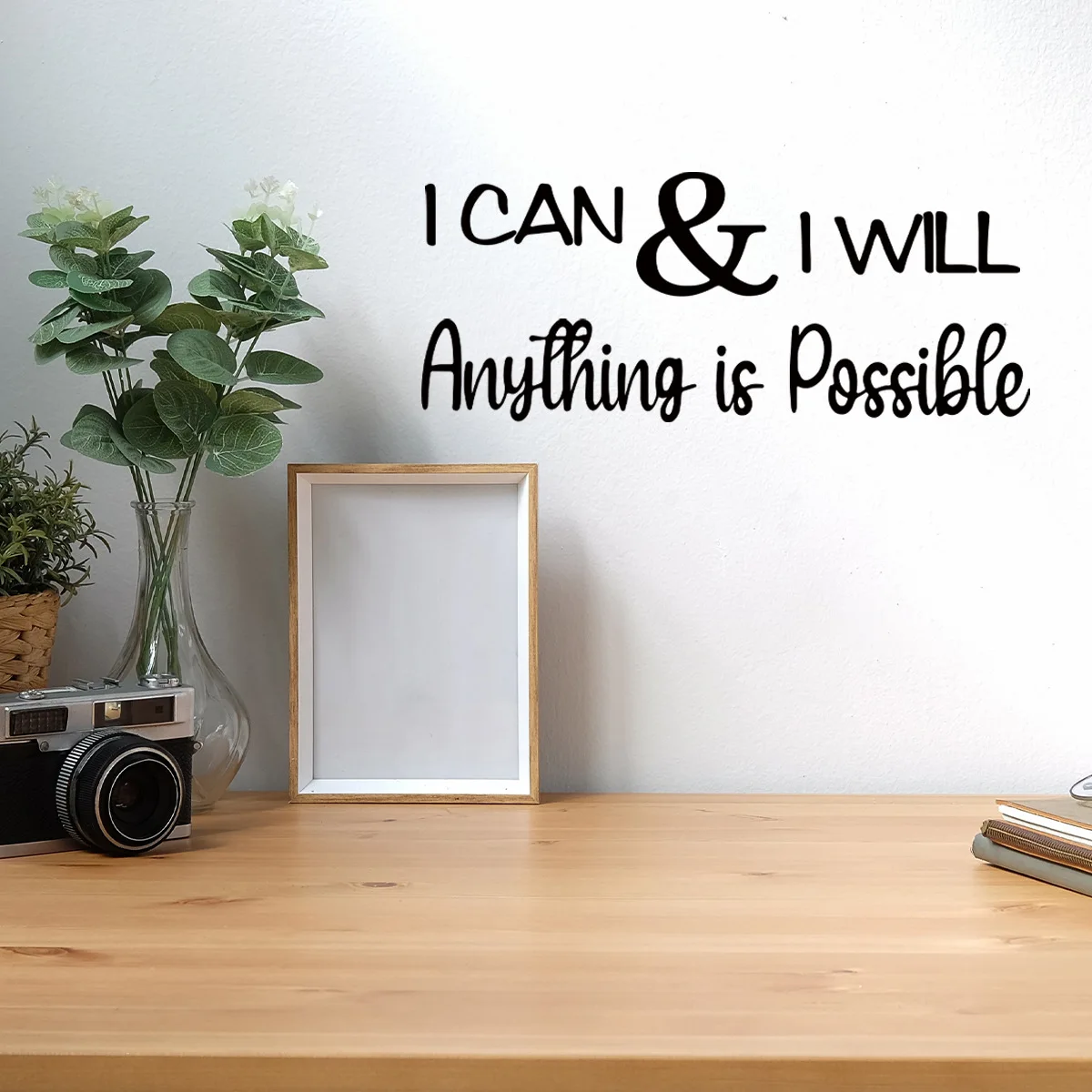 15*40cm English Inspirational Slogan Anything Is Wall Stickers Background Wall Room Study Decoration Mural Wall Stickers Ms2261