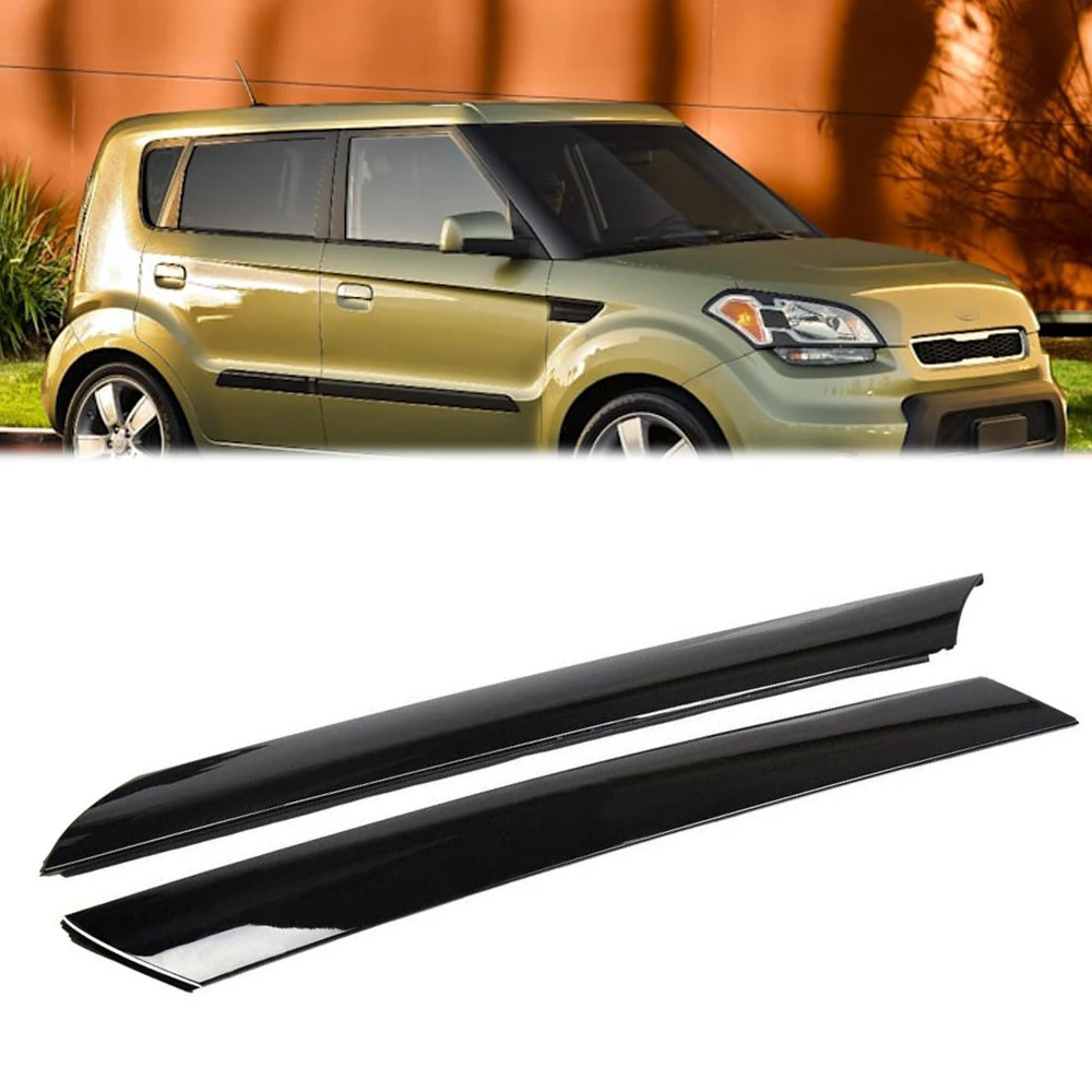 1 Pair Front Left Right Side Exterior Molding Windshield Pillar Trim For Kia Soul 2010 2011 2012 2013 86170-2K500 86180-2K500