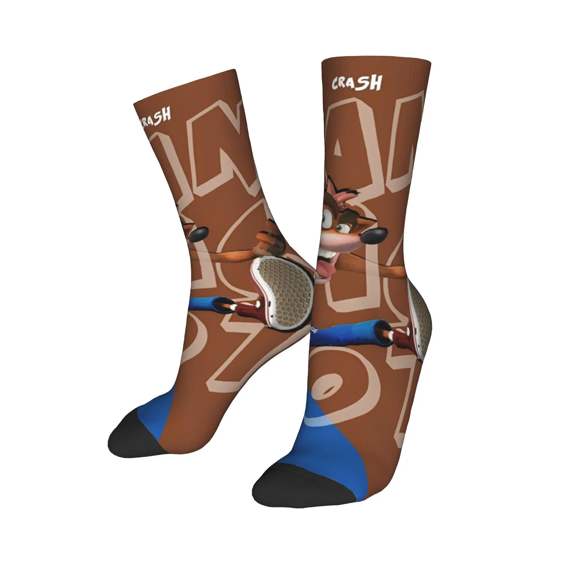 

Unisex Crashs Bandicoots Cartoon Merch Socks Video Game Sweat Absorbing Socks Soft For Daily Wear