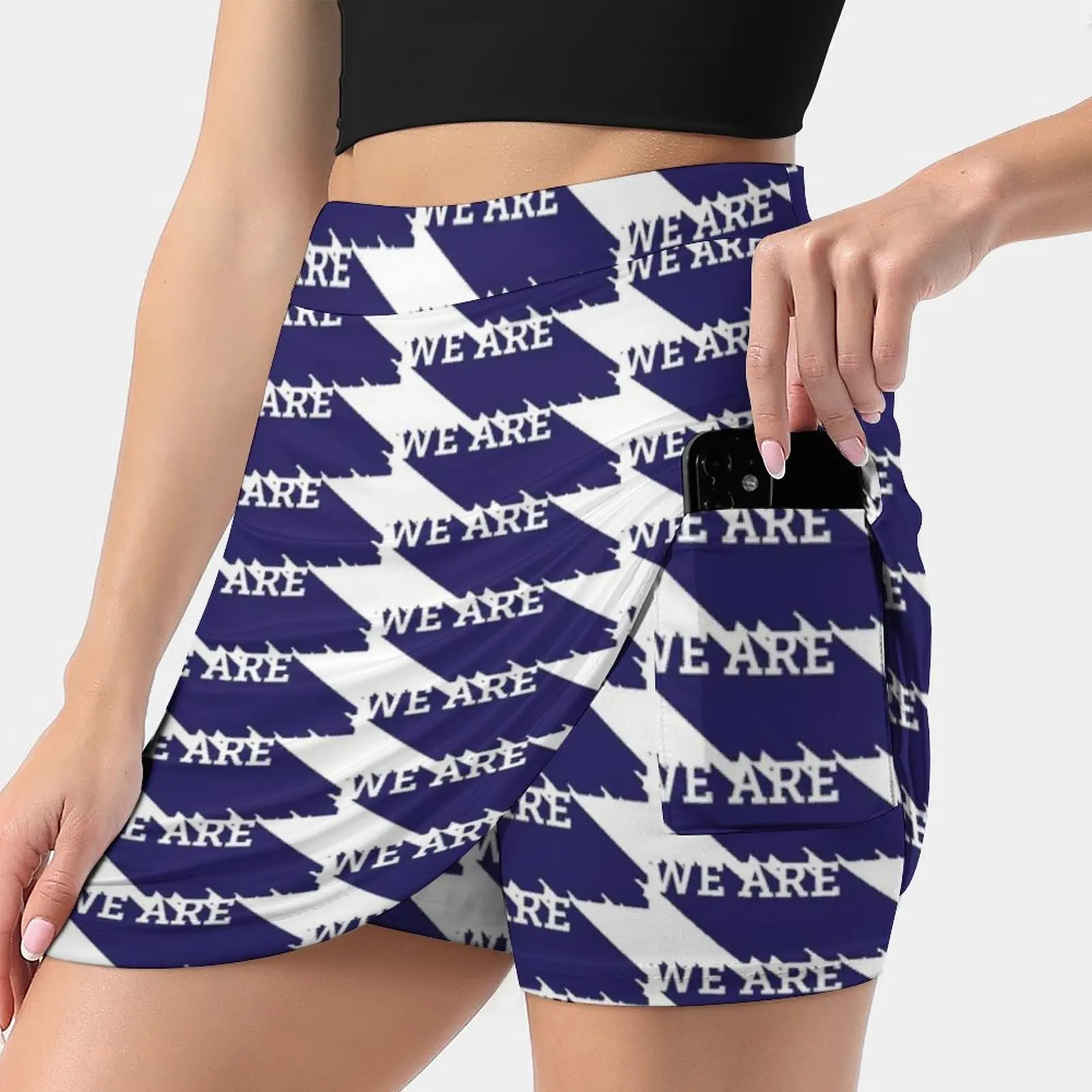 We Are 3D Font Skirts Woman Fashion 2022 Pant Skirt Mini Skirts Office Short Skirt Franklin University Football Psu Football