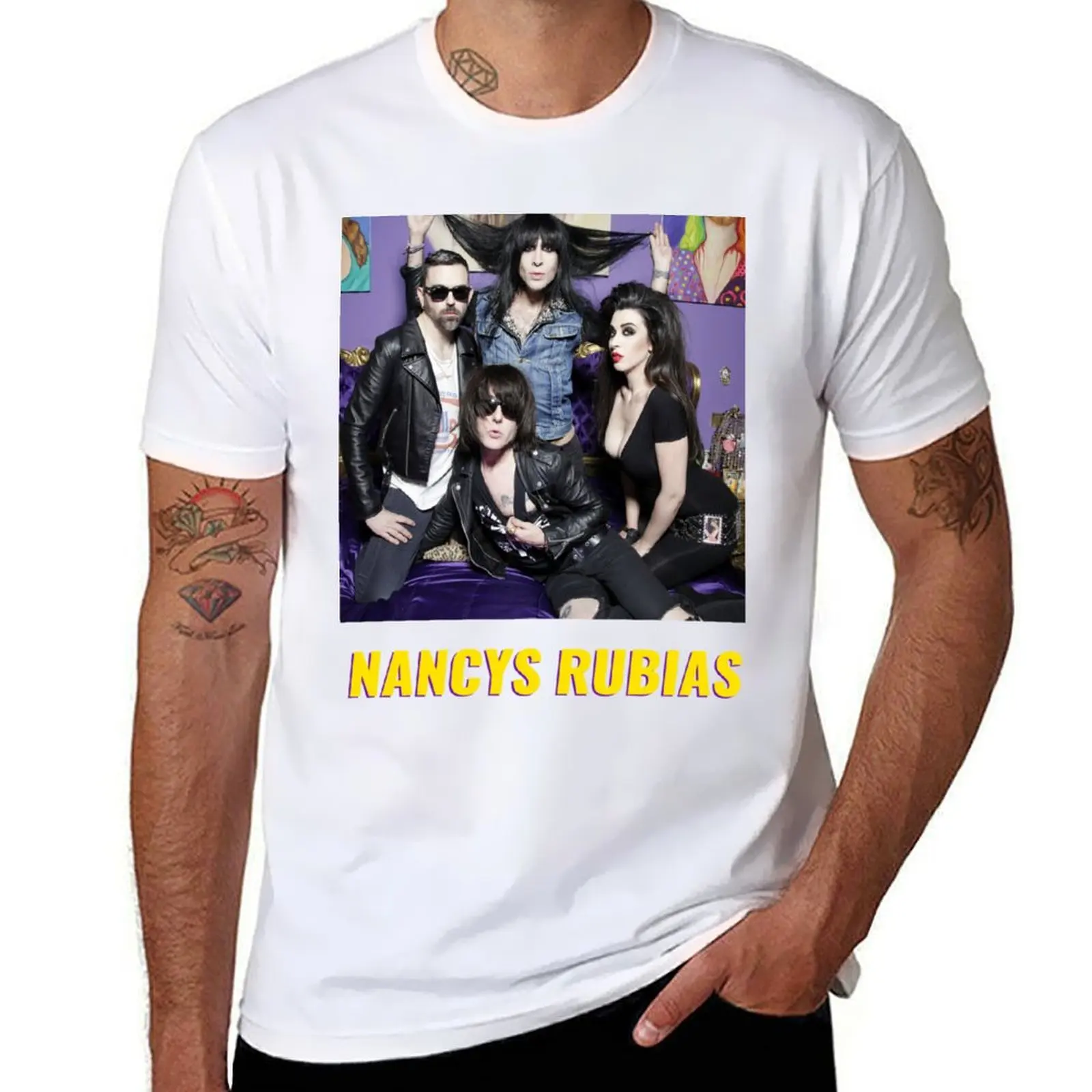 

Nancys Blondes T-Shirt cotton t shirts man 100% t shirts for man cotton soft T-Shirt