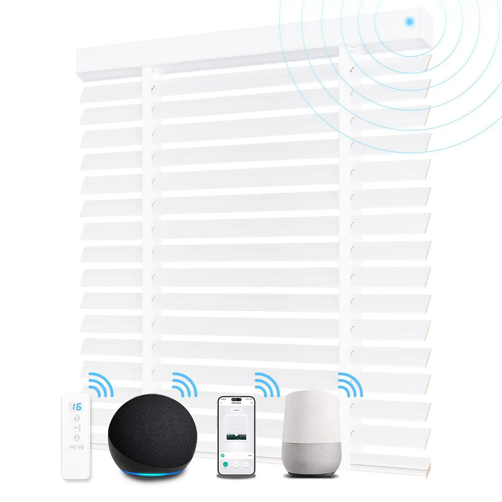 Hot Sale Electric Wooden Venetian Blinds Rechargeable Motor Remote Control Customizable Faux Wood Blinds For Living Room
