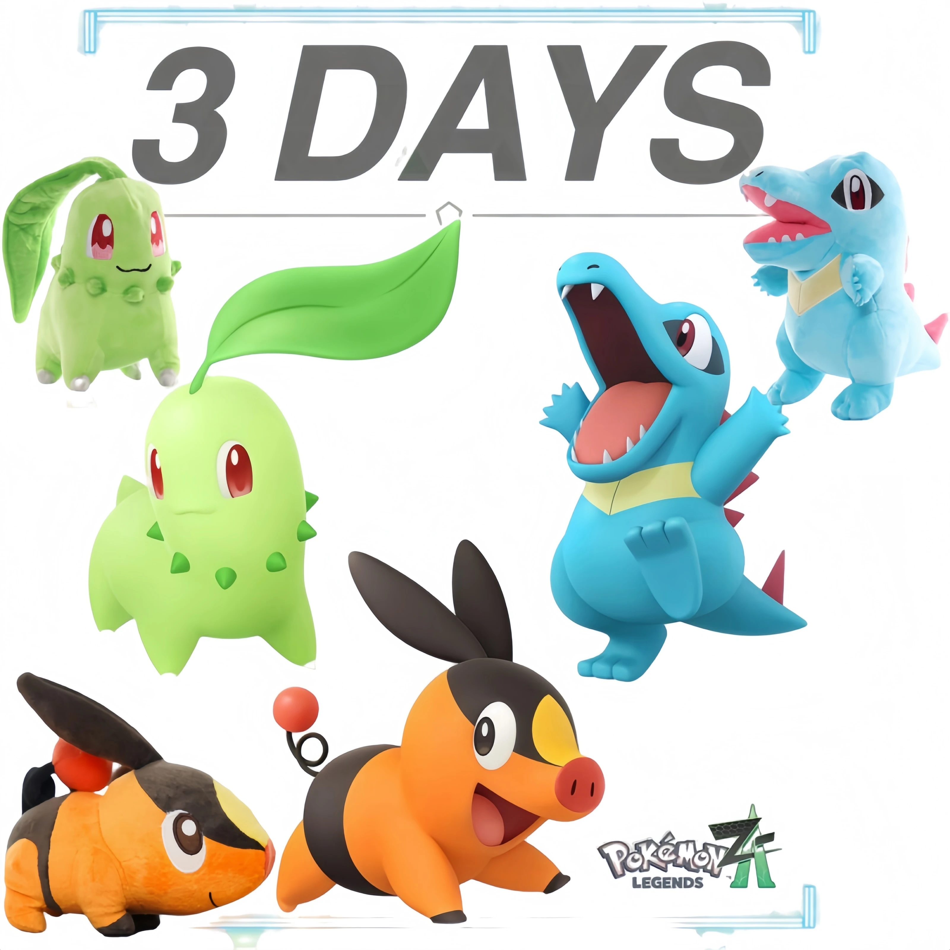 البوكيمون أنيمي حوش الجيب أساطير ZA دمية بيكاتشو تيبيج تشيكوريتا توتوديل Kawaii أفخم Peluche لعبة محشوة دمية هدية عيد الميلاد #1