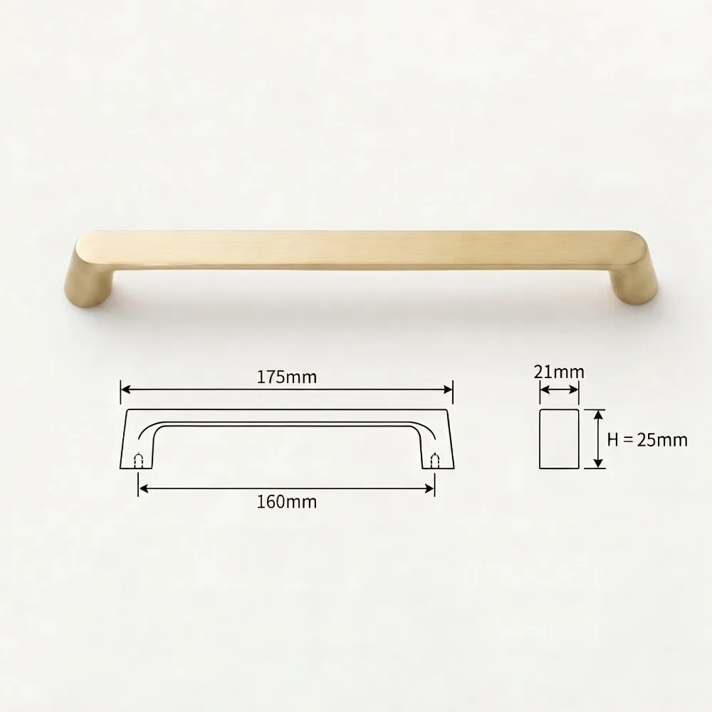 Modern Brushed Nickel Finish Cabinet Handles Modern Style Luxury Cabinet Knobs Aluminum Alloy Wardrobe Handles For Wardrobe