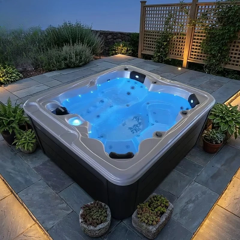Outdoor Constant Temperature Spa Pool 2m 4-Person Household Tub With 39 Hydrotherapy Jets