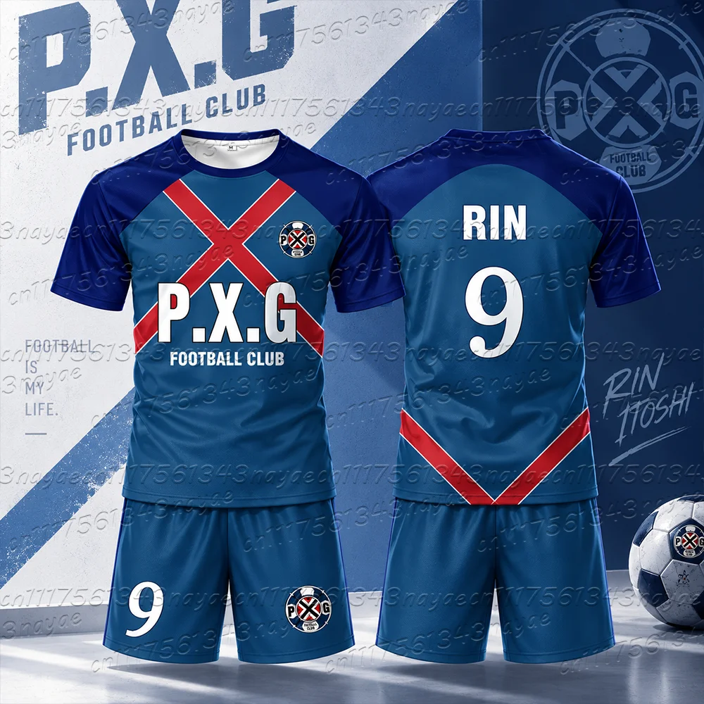 2026 Kid Adult Anime Football Cosplay Jersey Football Uniform T Shirts Shorts Sportwear Outfit Fashion 2 PCS Sets