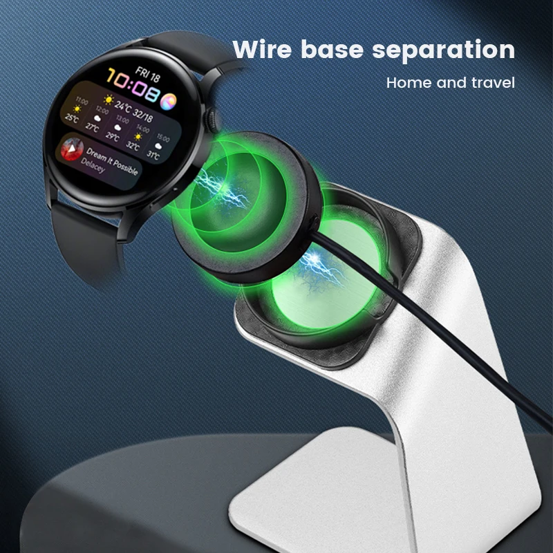 

Wireless Smartwatch Charging Bracket Aluminum Alloy Charging Dock Bracket Base for Huawei GT3 GT2 PRO WATCH3 PRO Smart Watch