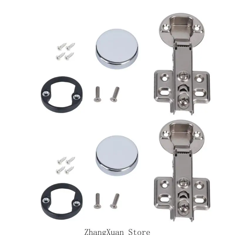 Badezimmer-Glastürscharnier mit hydraulischer Dämpfung und 35 mm Topf 3XUF – Detail 10