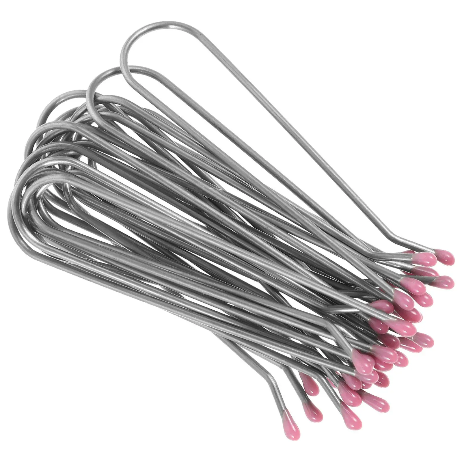 20Pcs Hot Curler Clips U-Shaped Metal Clips for Hair Styling Long-Lasting Replacement Hair Roller Salon Accessories