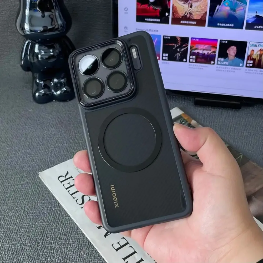 شعبية شفافة بولي TPU شحن لاسلكي حالات ل Xiaomi 15T 14T برو 15 14 المدمج في حامي العدسة إطار ناعم غطاء مقاوم للصدمات