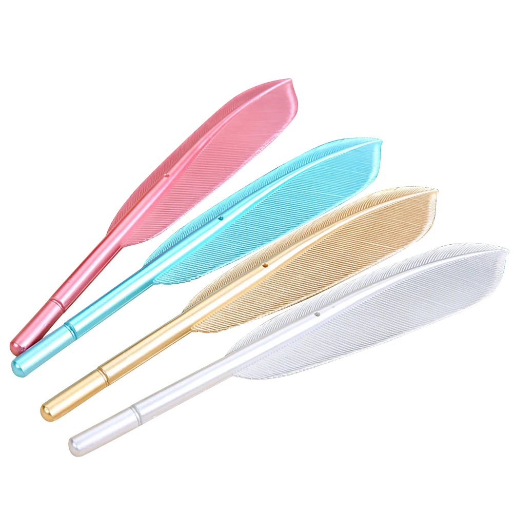 

4pcs Wing Pen Creative Black Pens for Student School Office Supplies 0.5mm (Random Color)