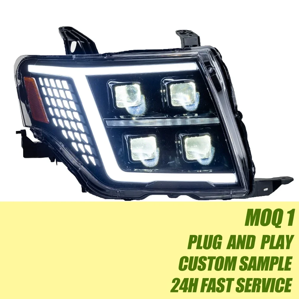 HOSI factory price Auto Parts car accessories Smoked Led headLamp Lights For pajero v93 v97