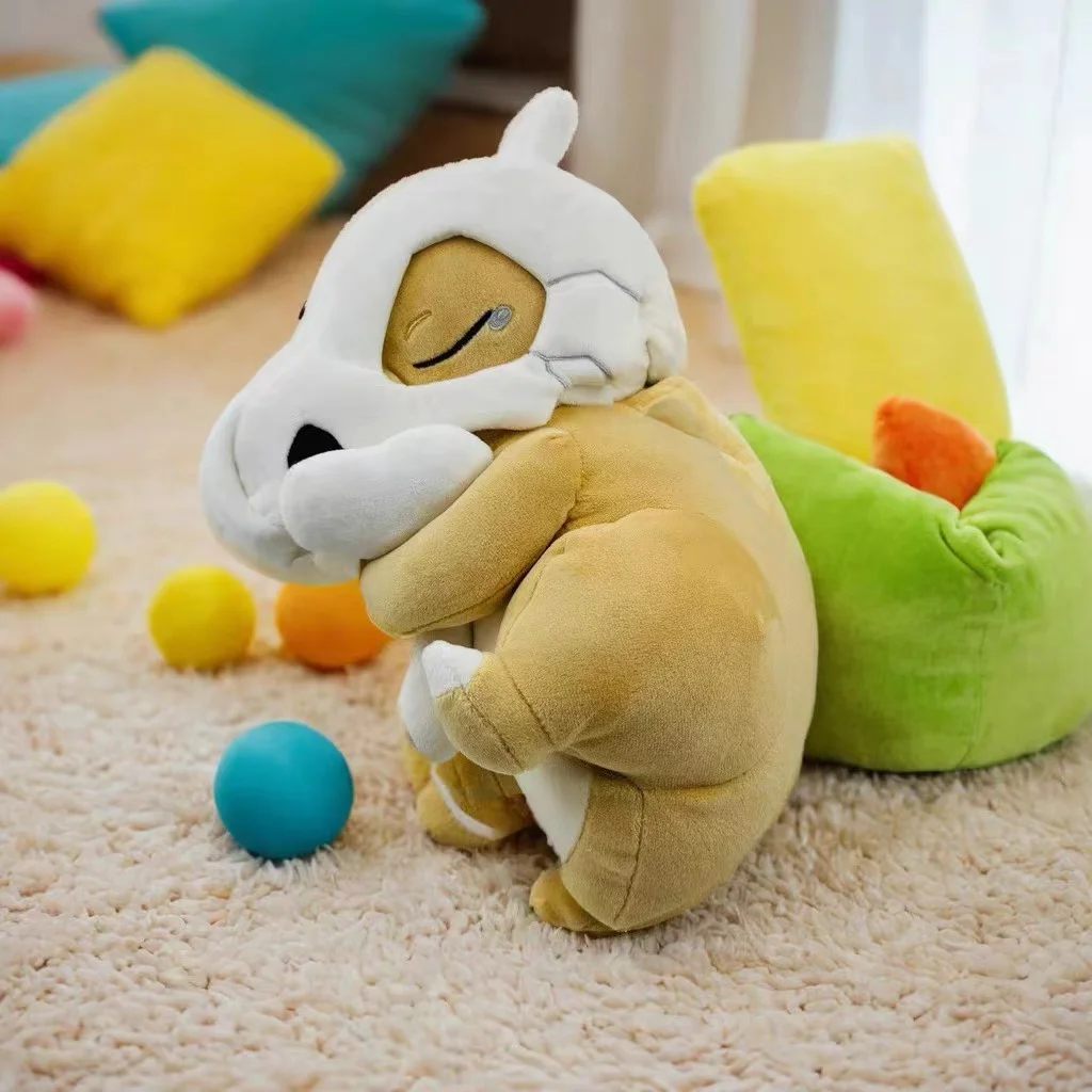 لعبة Pokémon من سلسلة أنيمي للنوم ، شخصيات Chikorita Slowpoke Cubone ، حيوانات محشوة ، وحش جيب ، وسادة لعبة ، دمية للهدايا