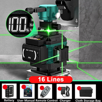 16 Lines Professional Laser Level Horizontal Vertical Green Laser Automatic 360°Self-Leveling Nivel Laser Building Tools