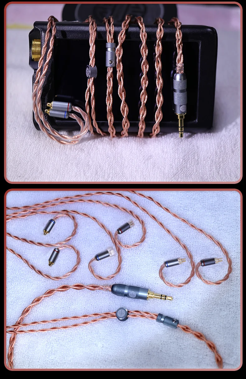 HAKUGEI Reis litz 6N OCC nomocrystalline kupfer hifi Kopfhörer Upgrade Kabel 3,5 2,5 4,4 MMCX 0,78 QDC – Detail 12