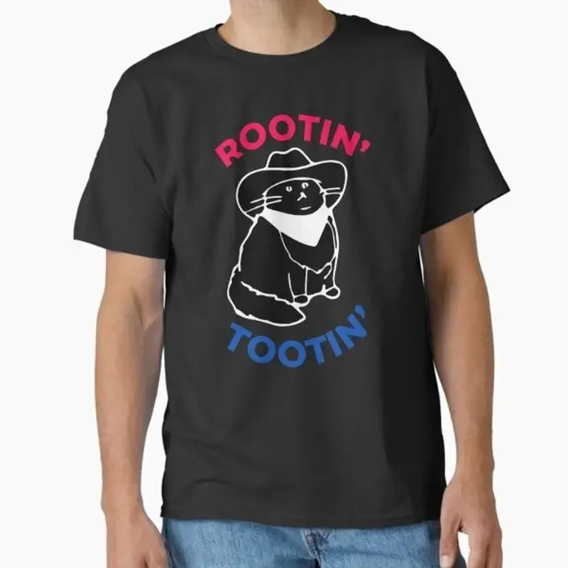 Rootin Tootin Cat Cowboy Cat Classic TShirt TShirt Made in US/AUS Size S2XL