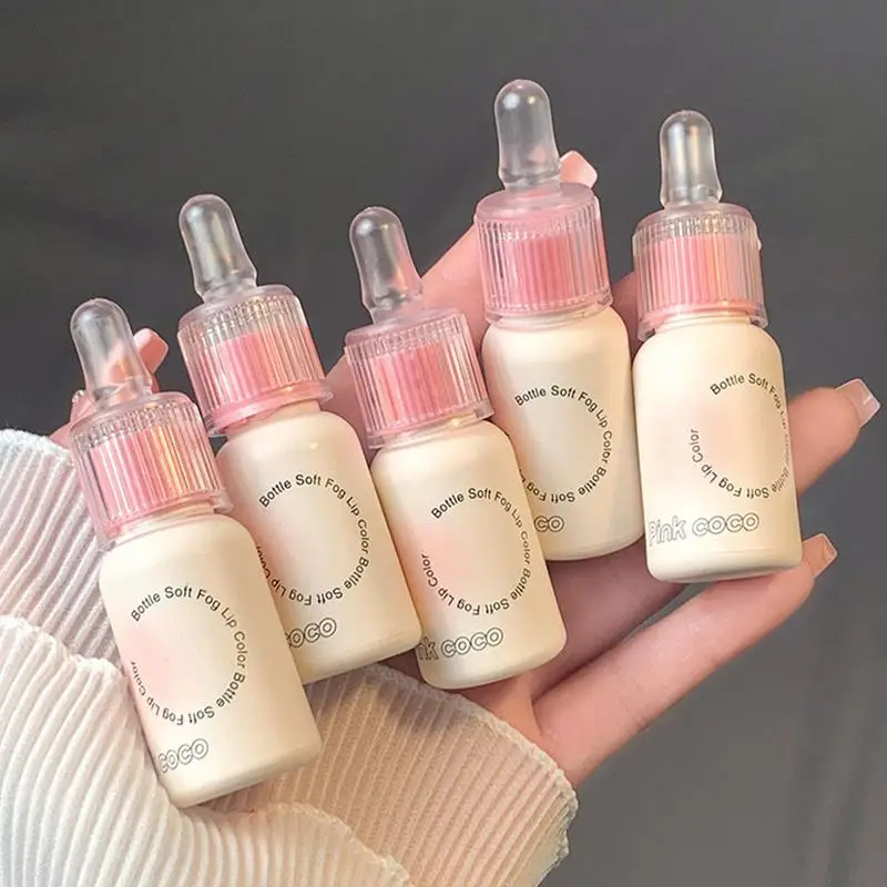 Lip Glow Milk Bottle Shape olio per labbra idratante con smalto a specchio Glossy Lip Plumper e macchia per ragazze donne cosmetici macchia per labbra