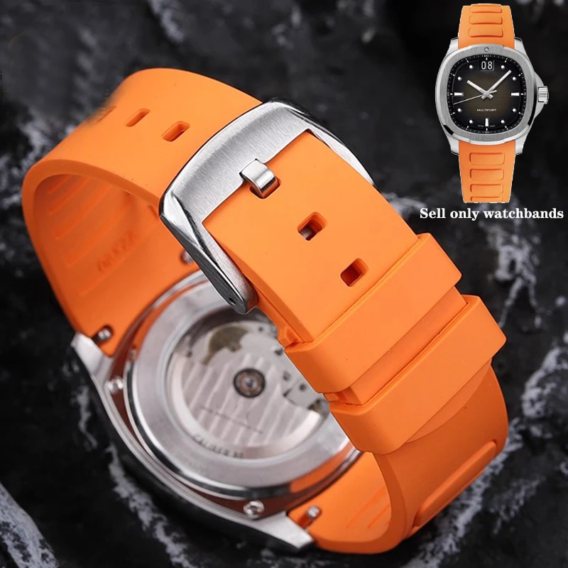 

Для Mido Multifort TV M049.526 водонепроницаемый резиновый ремешок для часов 22 мм M049 изогнутый интерфейс силиконовые аксессуары для часов ремешки для часов