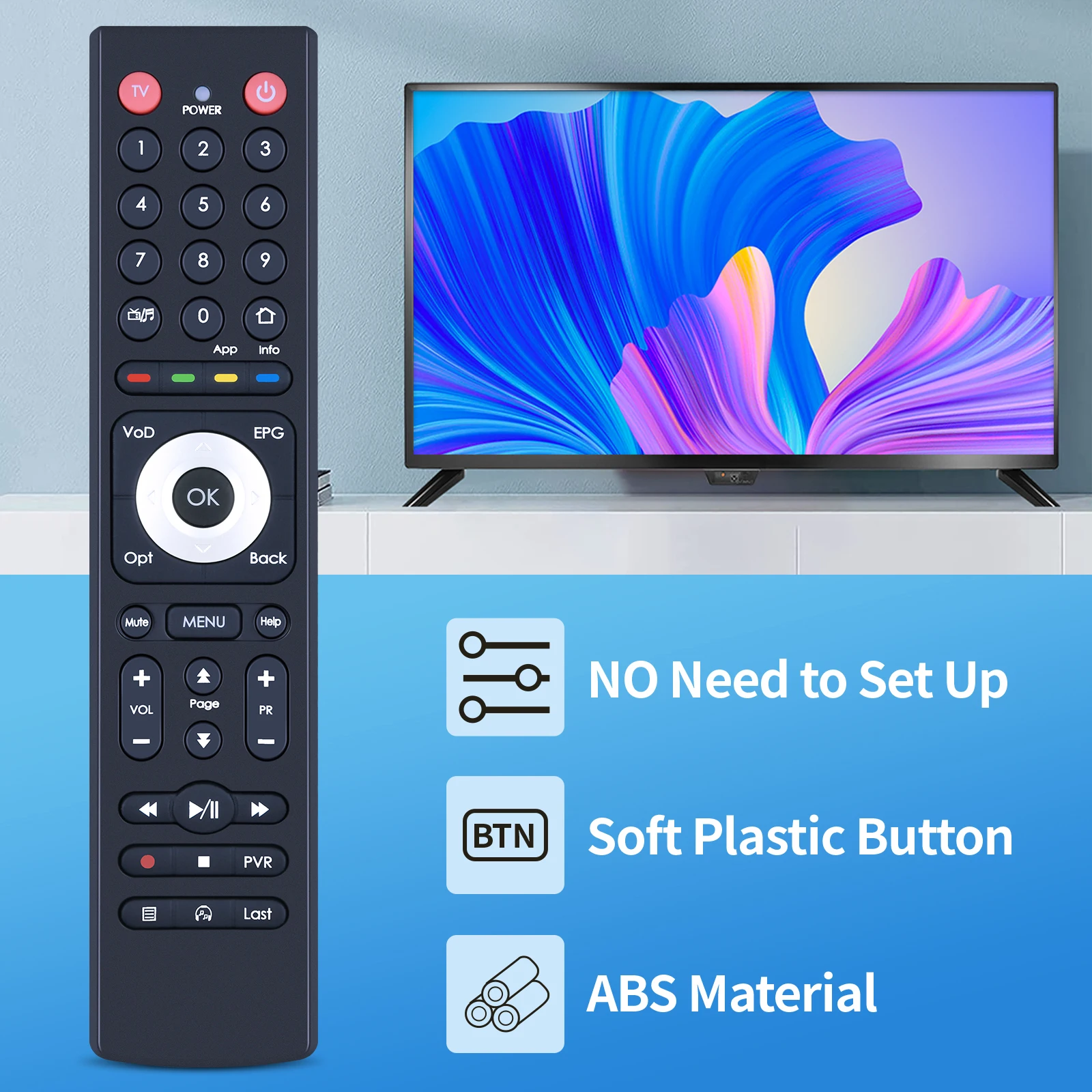 Novo controle remoto de substituição para TOYA 4K C55CX