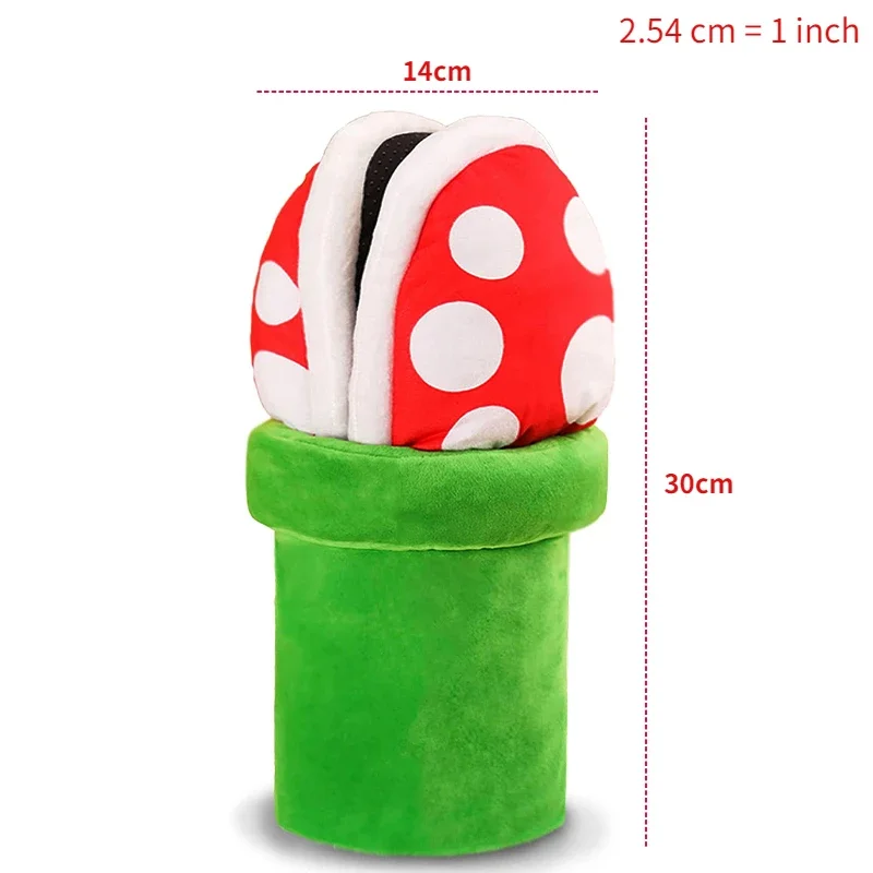 Super Marios Bros Piranha Plants Plush Slippers Kawaii Cartoon Keep Warm Anime Men Women Home Shoe Cosplay Costume Accessories