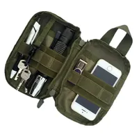 1000D Nylon Tactical Bag Outdoor Molle Hunting Waist Fanny Pack Mobile Phone Pouch Belt Waist Bag EDC Gear Bag Gadget