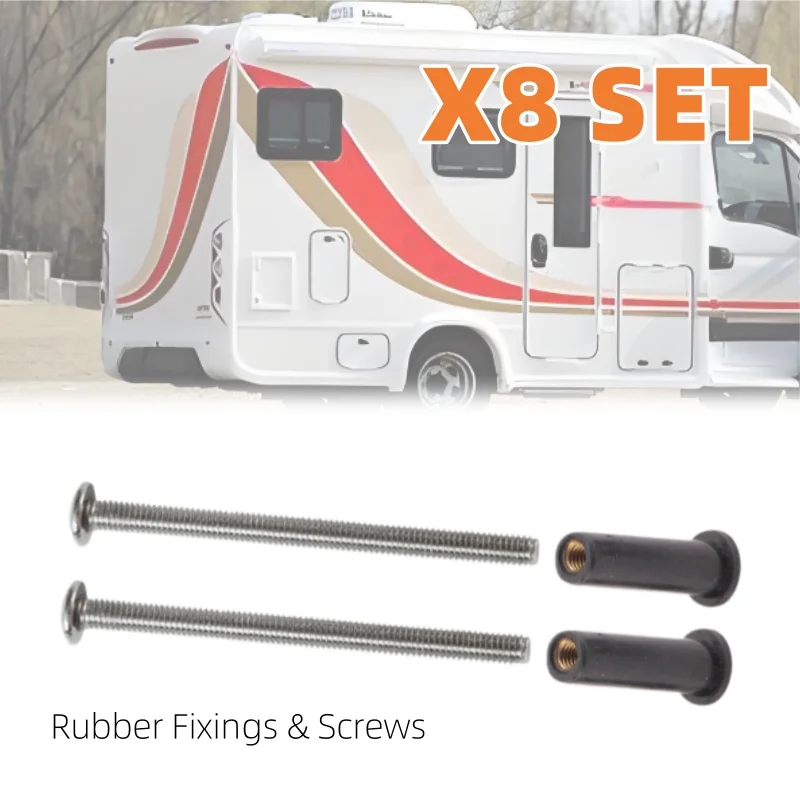 

8 Sets M4 Rubber Grommet & Screw For Rear Light Cluster 50mm RG2 RV Caravan Motorhome Parts Accessories
