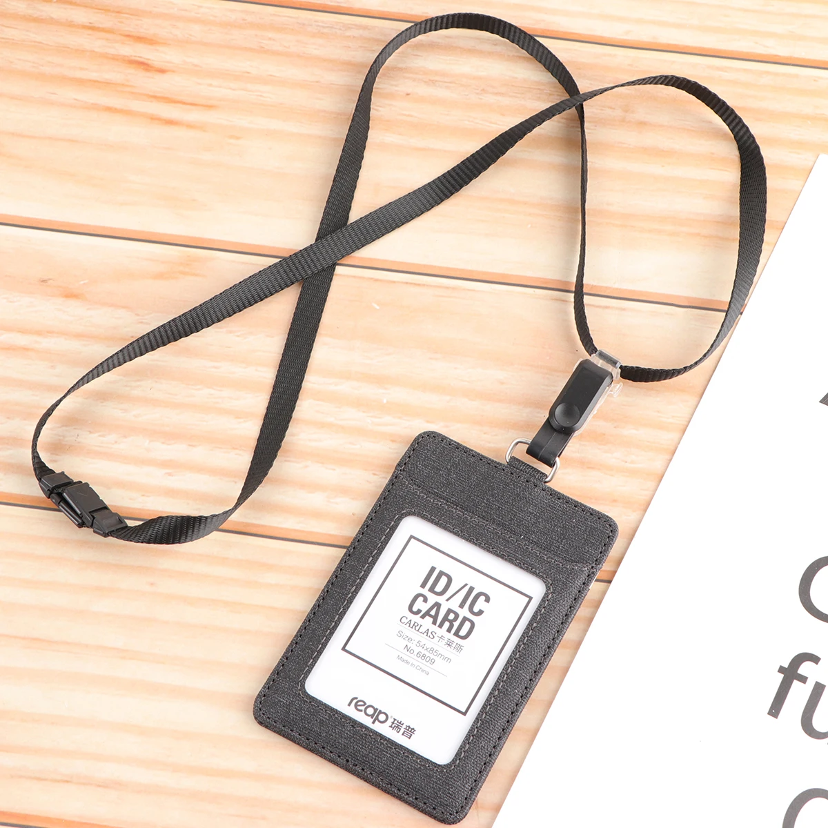 

Cloth Badge Holder Vertical Id Holders Detachable Neck Strap Pass Case For Office Nurses Factory Workers Students Navy