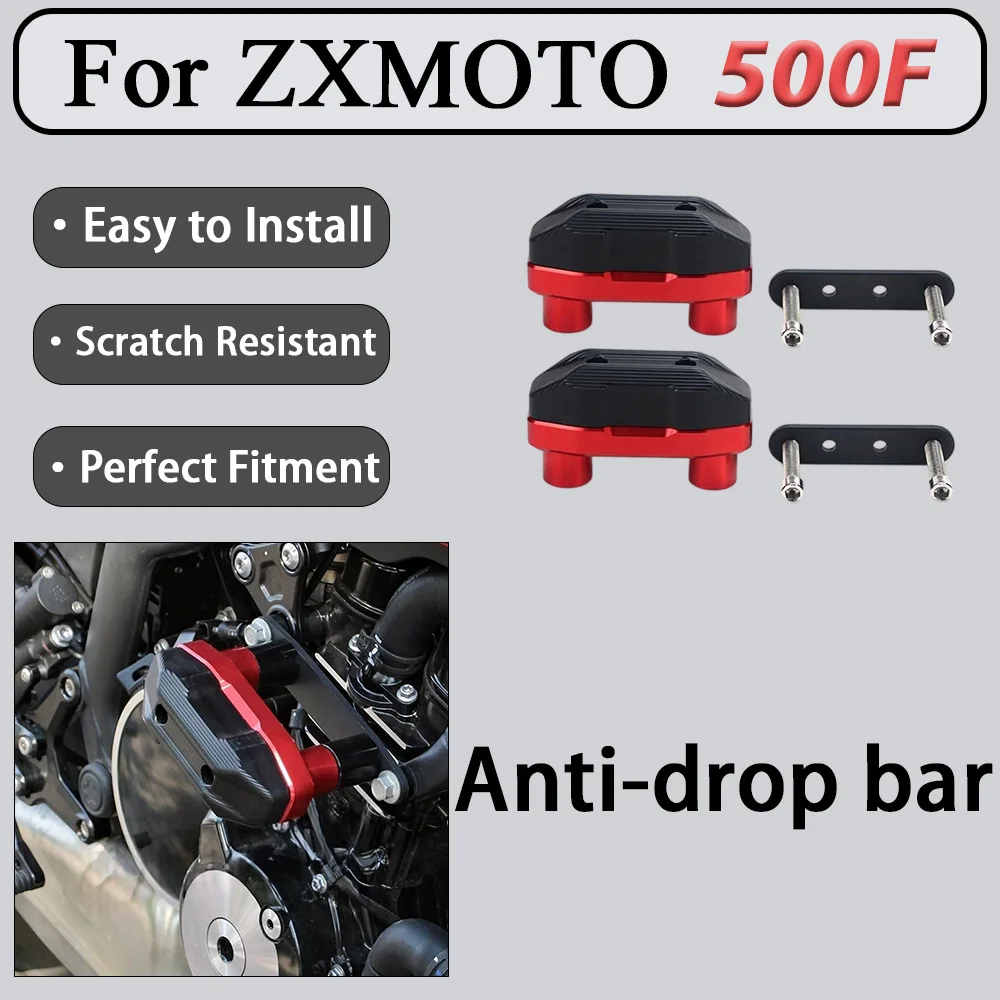 For ZXMOTO 500F Motorcycle Racing Spring Anti-Slip Rubber Bumper Corrosion-Resistant Coating Bracket Surface