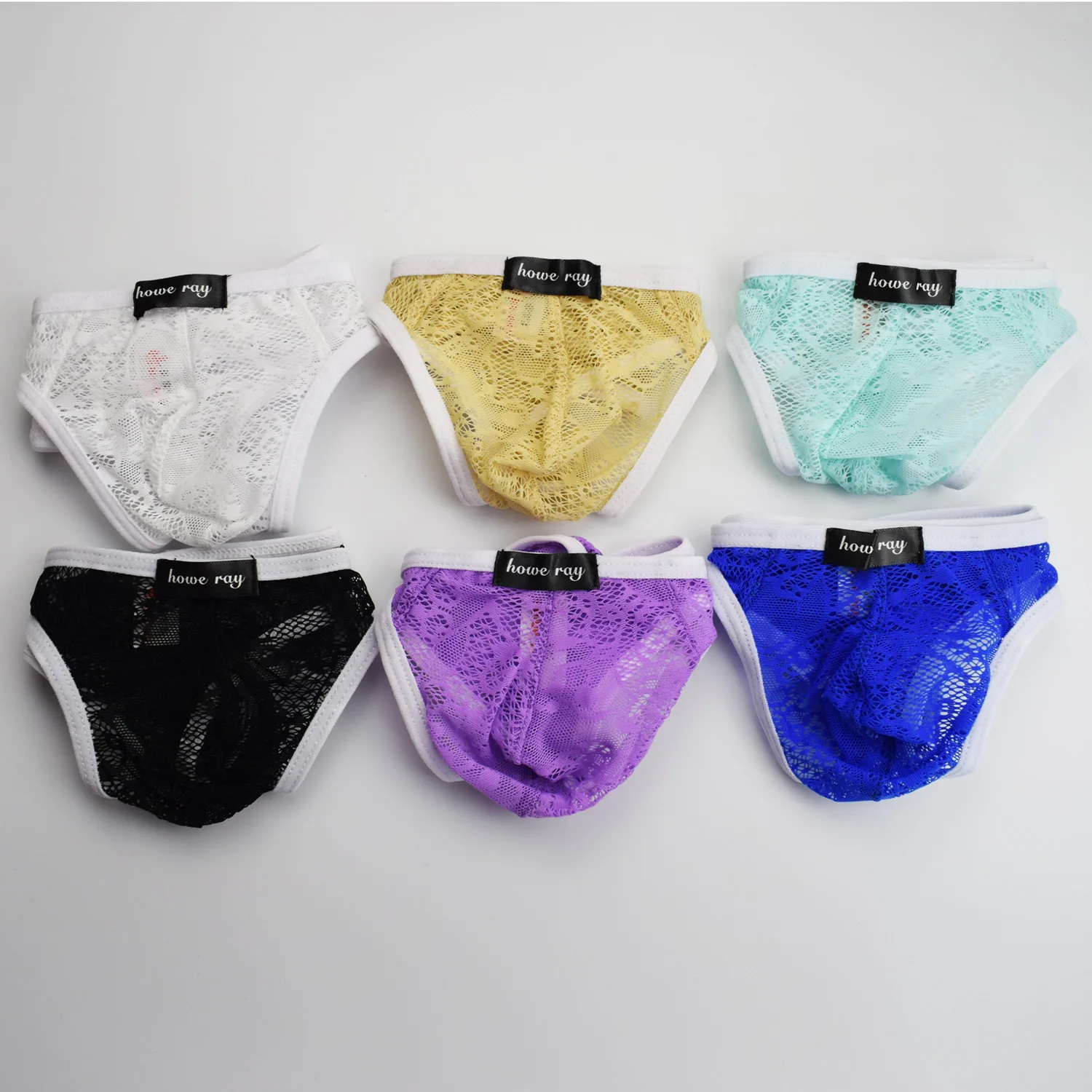 Mens Sheer Lace G String Thong T กลับ Low Rise ชุดชั้นในเซ็กซี่โปร่งใสดูผ่านกางเกงชั้นในชุดชั้นในสําหรับชาย