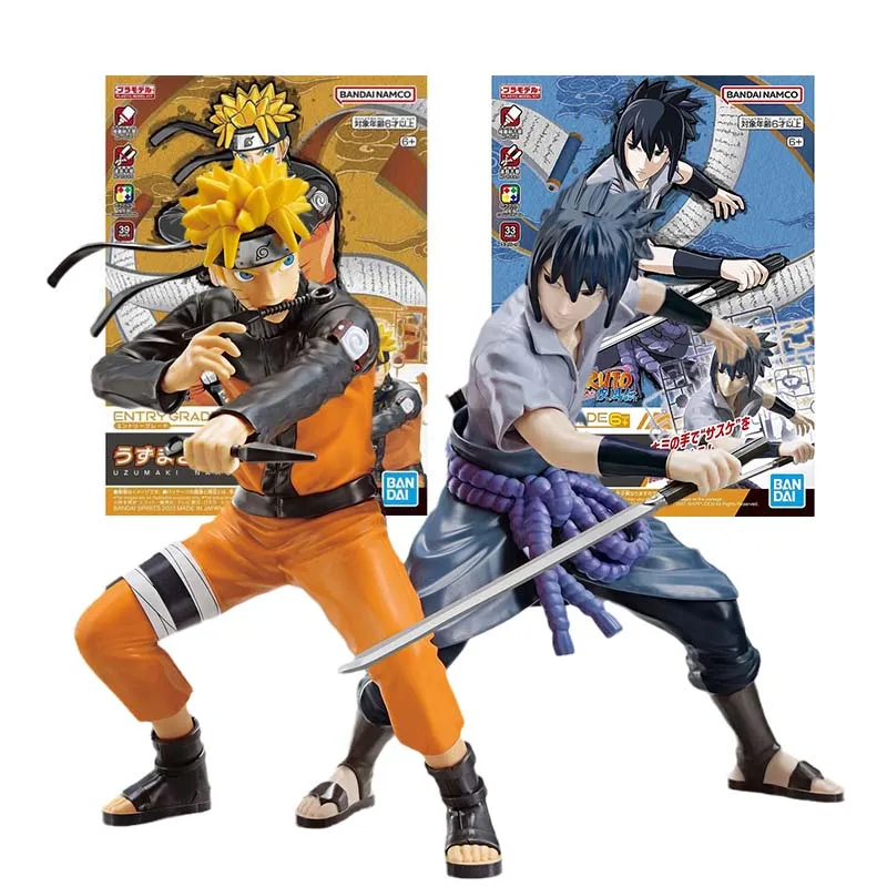 

Фигурка Bandai из аниме «Наруто», экшн-фигурка EG Uzumaki Naruto Sasuke, Коллекционная модель, игрушки для мальчиков, детские подарки