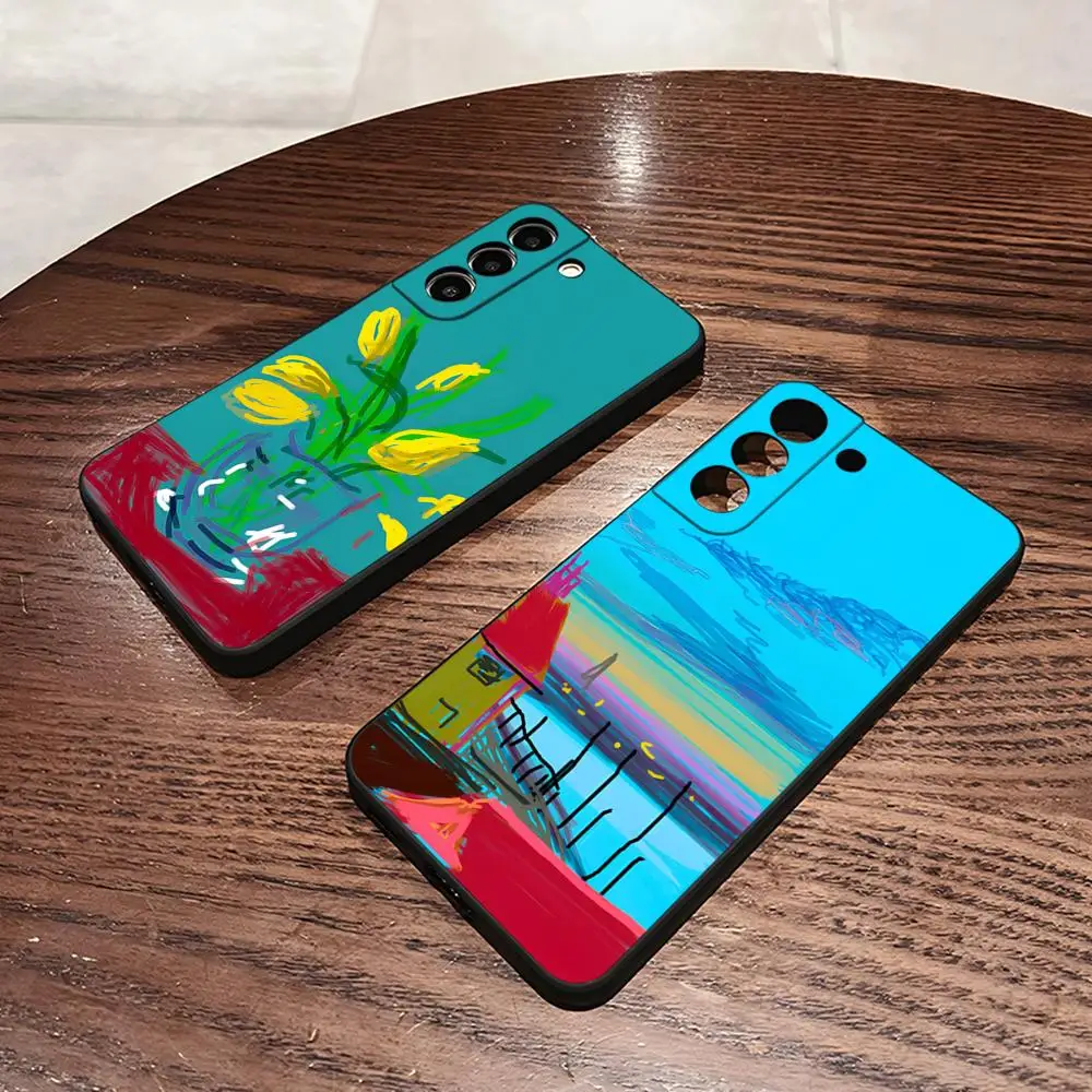 David Hockney Art Prints Phone Case For Samsung S24 Ultra S22 S23 S25 S20 Fe S21 Plus A54 A34 A16 A53 Back Cover