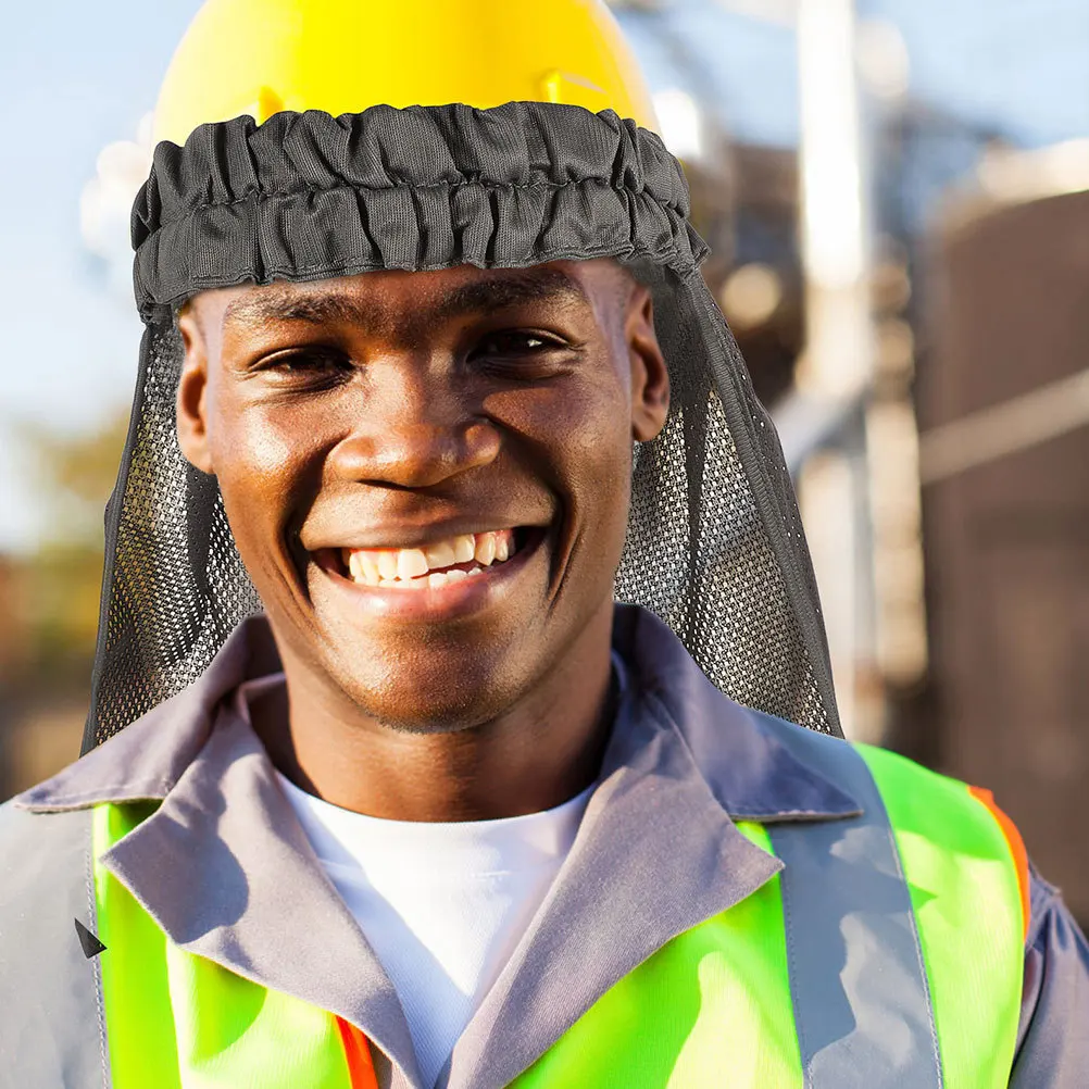 

6Pcs Reflective Safety Neck Flap Mesh Sun Shade Cooling Cover Hard Hat Brim Accessories Construction Work Protection