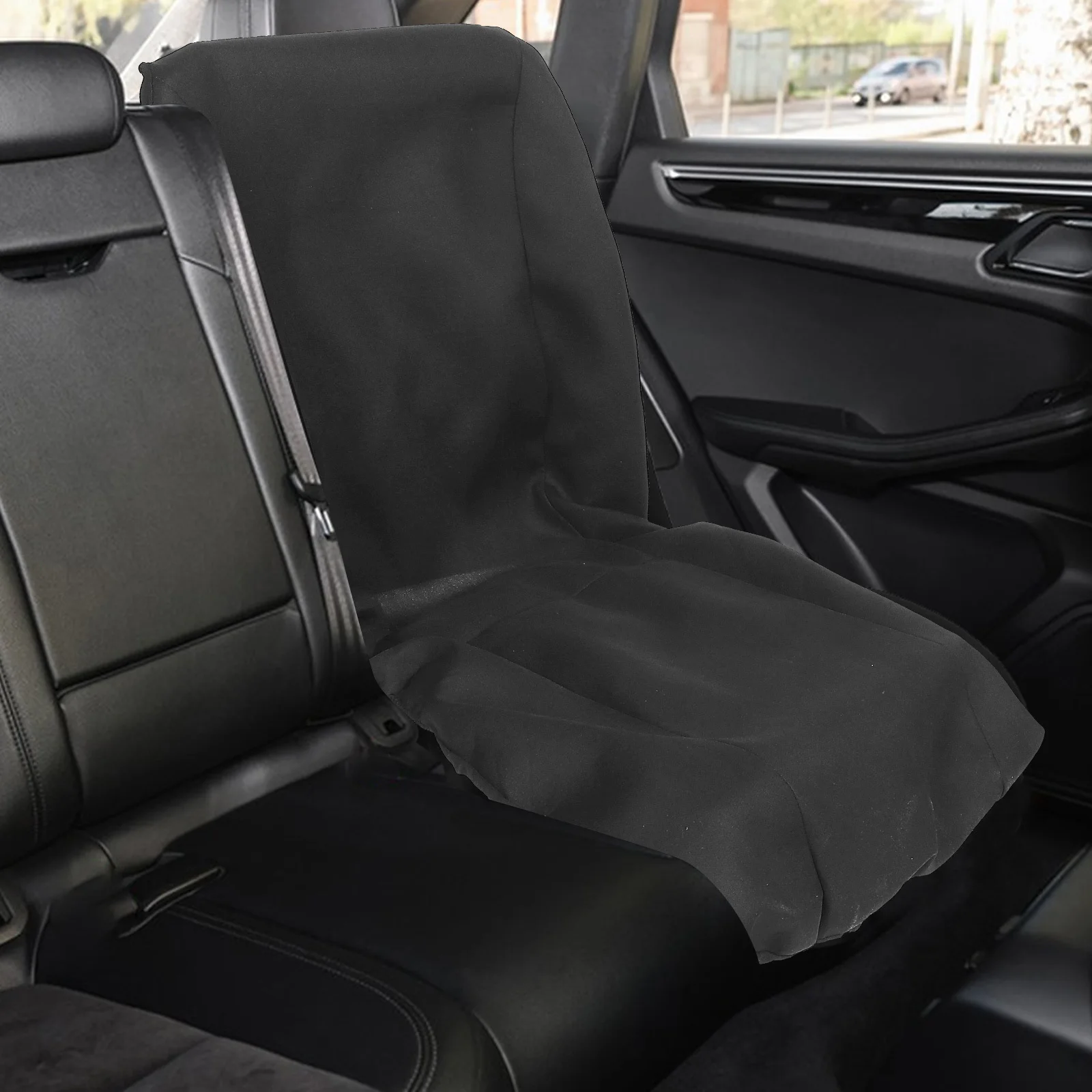 

Universal Single Piece Car Driver Seat Cover Breathable Elastic Mesh Automotive Front Seat Protector for Cars Suvs Trucks Grey