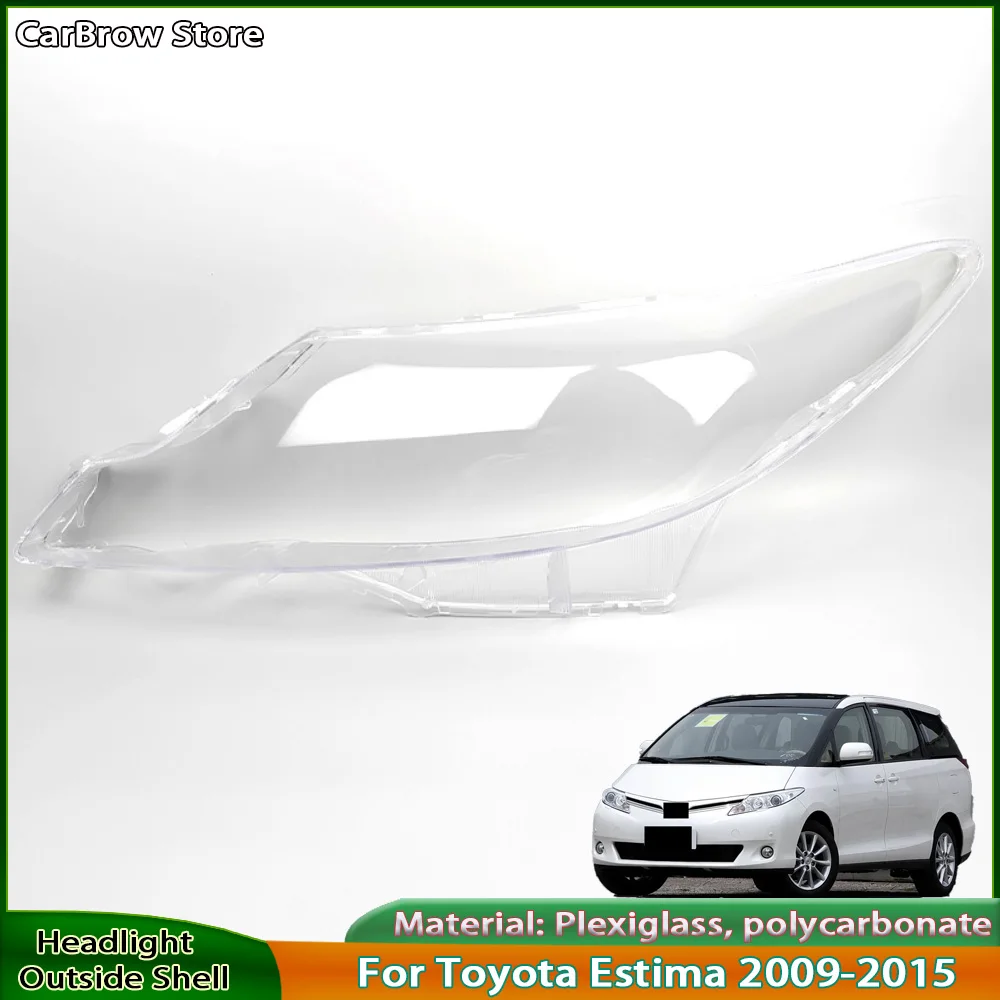 

Headlight Shade Lens For Toyota Estima 2009 2010 2011 2012 2013 2014 Front Headlamp Cover Transparent Lampshades Shell Masks